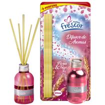 Difusor de Aromas com Varetas 100ml Novo Frescor Para Aromatizar Ambientes Sala Banheiro