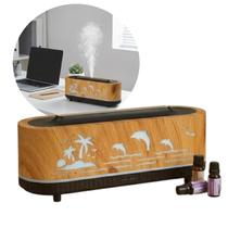Difusor de Aromas e Umidificador de Ar em chama Led