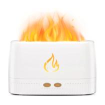 Difusor de Aromas Efeito Fogo Lareira Chama Com Luz Umidificador