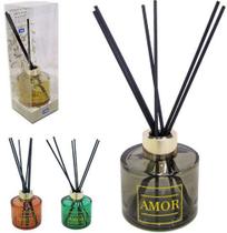 Difusor de aromas para ambientes vaso de vidro redondo decorado amor colors 7,5x7cm de ø 130ml - Fwb