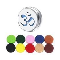 Difusor De Aromaterapia Facial Unissex Em Aço Inoxidável Com Clipe, Locket De Óleo Essencial, Broche Difusor De Aromaterapia Facial Unissex Em Aço Inoxidável Com Clipe, Locket De Óleo Essencial, Broche