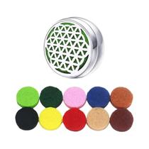 Difusor De Aromaterapia Facial Unissex Em Aço Inoxidável Com Clipe, Locket De Óleo Essencial, Broche Difusor De Aromaterapia Facial Unissex Em Aço Inoxidável Com Clipe, Locket De Óleo Essencial, Broche