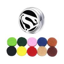 Difusor De Aromaterapia Facial Unissex Em Aço Inoxidável Com Clipe, Locket De Óleo Essencial, Broche Difusor De Aromaterapia Facial Unissex Em Aço Inoxidável Com Clipe, Locket De Óleo Essencial, Broche