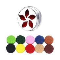 Difusor De Aromaterapia Facial Unissex Em Aço Inoxidável Com Clipe, Locket De Óleo Essencial, Broche Difusor De Aromaterapia Facial Unissex Em Aço Inoxidável Com Clipe, Locket De Óleo Essencial, Broche