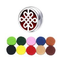 Difusor De Aromaterapia Facial Unissex Em Aço Inoxidável Com Clipe, Locket De Óleo Essencial, Broche Difusor De Aromaterapia Facial Unissex Em Aço Inoxidável Com Clipe, Locket De Óleo Essencial, Broche