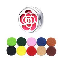 Difusor De Aromaterapia Facial Unissex Em Aço Inoxidável Com Clipe, Locket De Óleo Essencial, Broche Difusor De Aromaterapia Facial Unissex Em Aço Inoxidável Com Clipe, Locket De Óleo Essencial, Broche