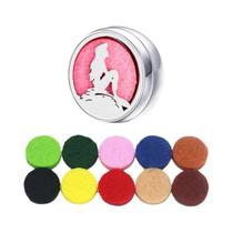 Difusor De Aromaterapia Facial Unissex Em Aço Inoxidável Com Clipe, Locket De Óleo Essencial, Broche Difusor De Aromaterapia Facial Unissex Em Aço Inoxidável Com Clipe, Locket De Óleo Essencial, Broche