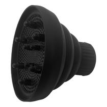 Difusor De Cachos Adaptador Universal Silicone Retrátil Cor Preta