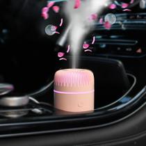 Difusor de carro Unee USB 100mL Umidificador de óleo essencial rosa