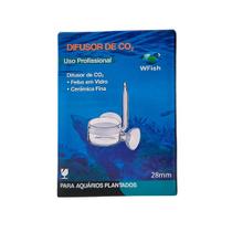 Difusor de CO2 de Vidro WFish 28mm para Aquário