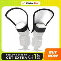 Difusor De Flash Universal Branco Prateado, Refletor Softbox Para Canon Nikon Pentax Yongnuo