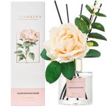 Difusor de junco Cocorrina Flower Sandalwood Rose 200 ml, pacote com 1 pacote Difusor de junco Cocorrina Flower Sandalwood Rose 200 ml, pacote com 1 pacote