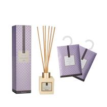 Difusor de varetas 100ml 2 sachê 25g lavanda via aroma