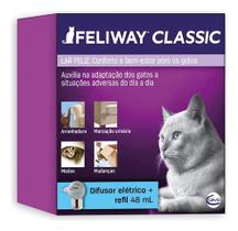 Difusor E Refil Feliway Classic Para Gatos 48ml