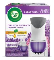 Difusor Elétrico Bom Ar Lavanda E Gerânio Com 2 Refis