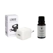 Difusor Elétrico De Cerâmica + óleo Concentrado Patchouli Vanilla 20ml Lenvie