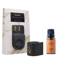 Difusor Elétrico Matte Black Via Aroma + Óleo Concentrado Mandarina 20ml Lenvie Difusor Elétrico Matte Black Via Aroma + Óleo Concentrado Mandarina 20ml Lenvie