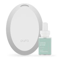 Difusor Inteligente Pura Mini com Luz LED Ajustável Linens & Surf Difusor Inteligente Pura Mini com Luz LED Ajustável Linens & Surf