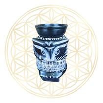 Difusor Rechaud Aromatizador de Pedra Sabão Coruja
