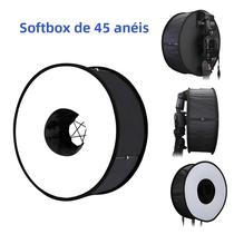 Difusor Refletor De Flash Speedlight Softbox De Anel Dobrável De 18 Polegadas 45cm Para Fotografia