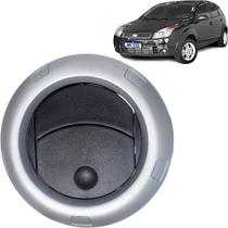 Difusor Saída de Ar Lateral Central Fiesta 06/14 Preto com Prata