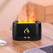 Difusor Ultrassonico Umidifcador Flame Aromaterapia Fogo