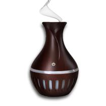 Difusor Umidificador Ultrasonico 7 Led Vaso Rajado RGB 200ml Usb Cor:Marrom Difusor Umidificador Ultrasonico 7 Led Vaso Rajado RGB 200ml Usb Cor:Marrom