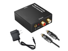 Digital Audio Converter Coaxial Toslink Para Rca Analog Lr - generic