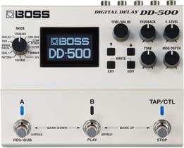 Digital Delay Stompbox BOSS DD-500 com 12 modos de atraso