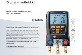 Digital Manifold Kit - testo 550 - Bluetooth and app supported