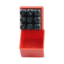 Digital Metal Number Stamp Set, 0 a 8 Números, Punch Set para Metal, Plástico, Madeira, Couro, 9 Pcs