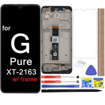 Digitalizador de toque de substituição de tela LCD para Motorola Moto G Pure XT2163 6.5