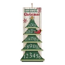 DII Holiday Wall Decor Collection Decorative Hanging, 25x11.25, Calendário do Advento da Árvore de Natal, 2 Peça