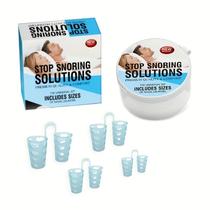 Dilatador Nasal Anti Ronco Apneia Do Sono Silicone C/4 Tampão de Ronco