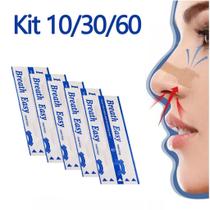 Dilatador Nasal Anti Ronco Tira Nasal Adesivo Nasal Strips Kit 10/30/60 Unidades