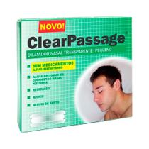 Dilatador Nasal ClearPassage Transparente Tamanho Pequeno com 9 Unidades - CLERARPASSAGE