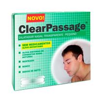 Dilatador Nasal ClearPassage Transparente Tamanho Pequeno com 9 Unidades Dilatador Nasal ClearPassage Transparente Tamanho Pequeno com 9 Unidades