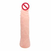 Dildo Protese Penis Realistico Pele Clara Flexible Vibrator Maciço com Vertebra 17 x 4,5 cm - Portal do Prazer