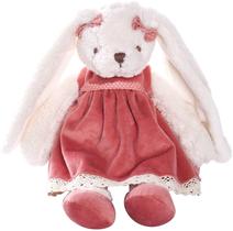 Dilly dudu 2020 Holiday Plush Bunny Rabbit Recheado Animal Soft Toys Cuddly Dolls Best Gifts 12-Inch (Rosa)