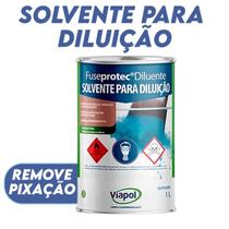 Diluente Remove Pixação Tintas e Vernizes 1L Para Resina Acrílica Fuseprotec Viapol