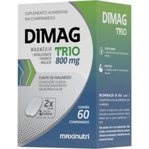 Dimag trio 800mg 60 comprimidos complexo de magnésio para músculos, ossos e energia