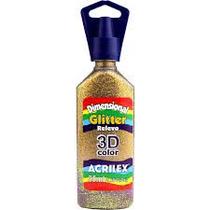 Dimensional glitter Acrilex ouro 35ml