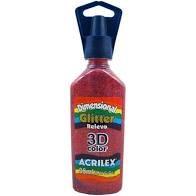 Dimensional glitter Acrilex vermelho 35ml Dimensional glitter Acrilex vermelho 35ml