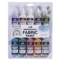 Dimensional Paint Tulip Multicolor, 10 cores, 10 ml, pacote com 1