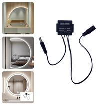 Dimmer 12V, 3A, 36W, Botão Touch, Interruptor De Espelho, Sensor De Toque (Liga/Desliga) P/ Fita LED Com Uma Cor De Luz