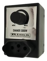Dimmer Controlador Com Tomada Dimer Preto Rima 621 3000W