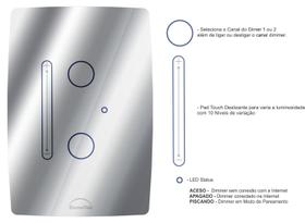 Dimmer Fita de Led Wifi Interruptor Dimerizável 2 Botões Sv Dimmer Fita de Led Wifi Interruptor Dimerizável 2 Botões Sv