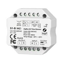 Dimmer LED Inteligente Tuya Zigbee RF AC Triac Push Switch Control 110V 220V 230V Alexa Google