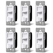 Dimmer Switch BESTTEN Super Slim de pólo único/3 vias, pacote com 6