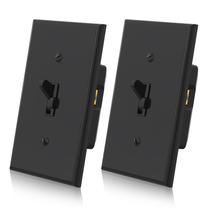Dimmer Switch ELEGRP Digital Toggle para LED, CFL, preto, pacote com 2